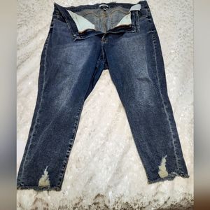 Good American crop jeans